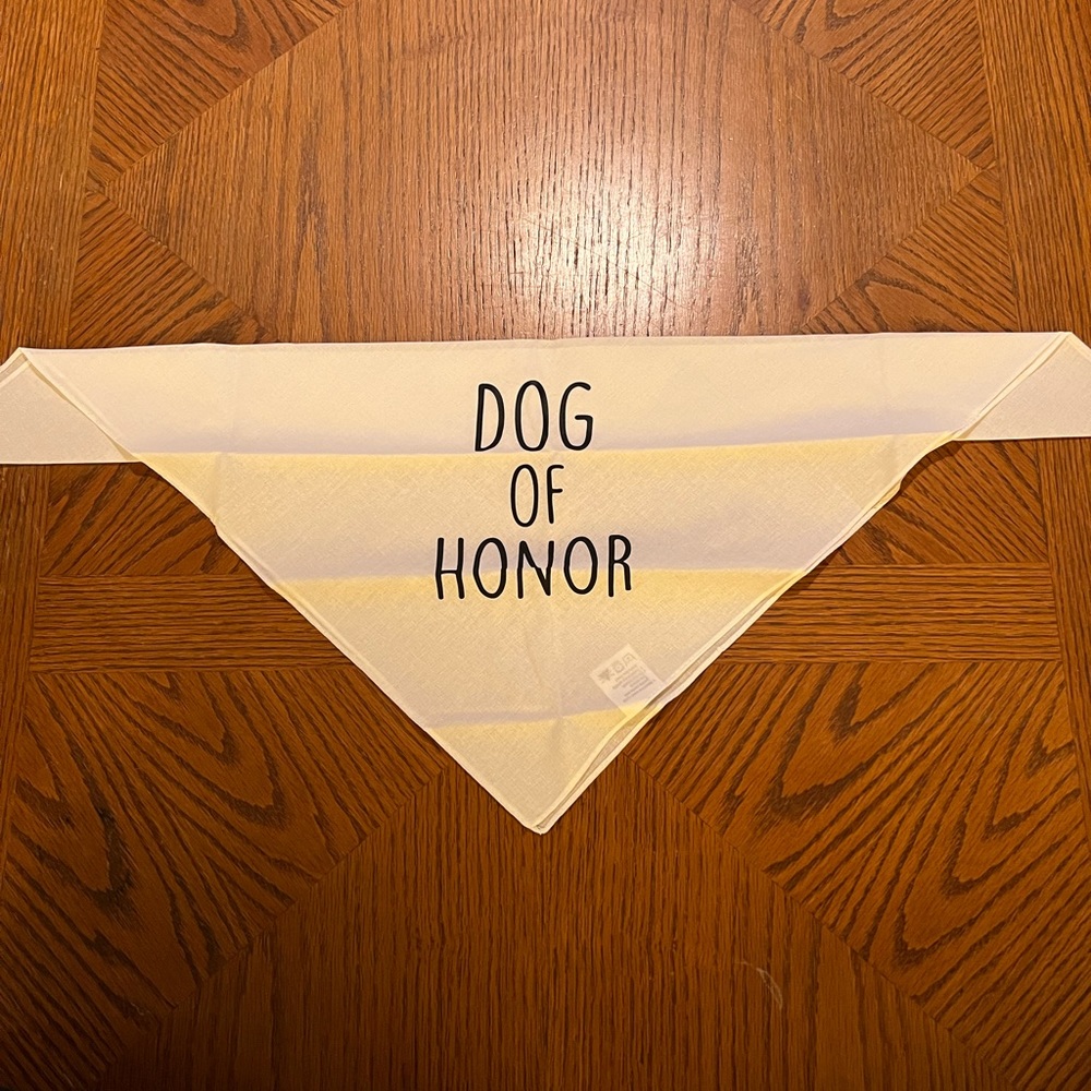 Dog of honor wedding bandana